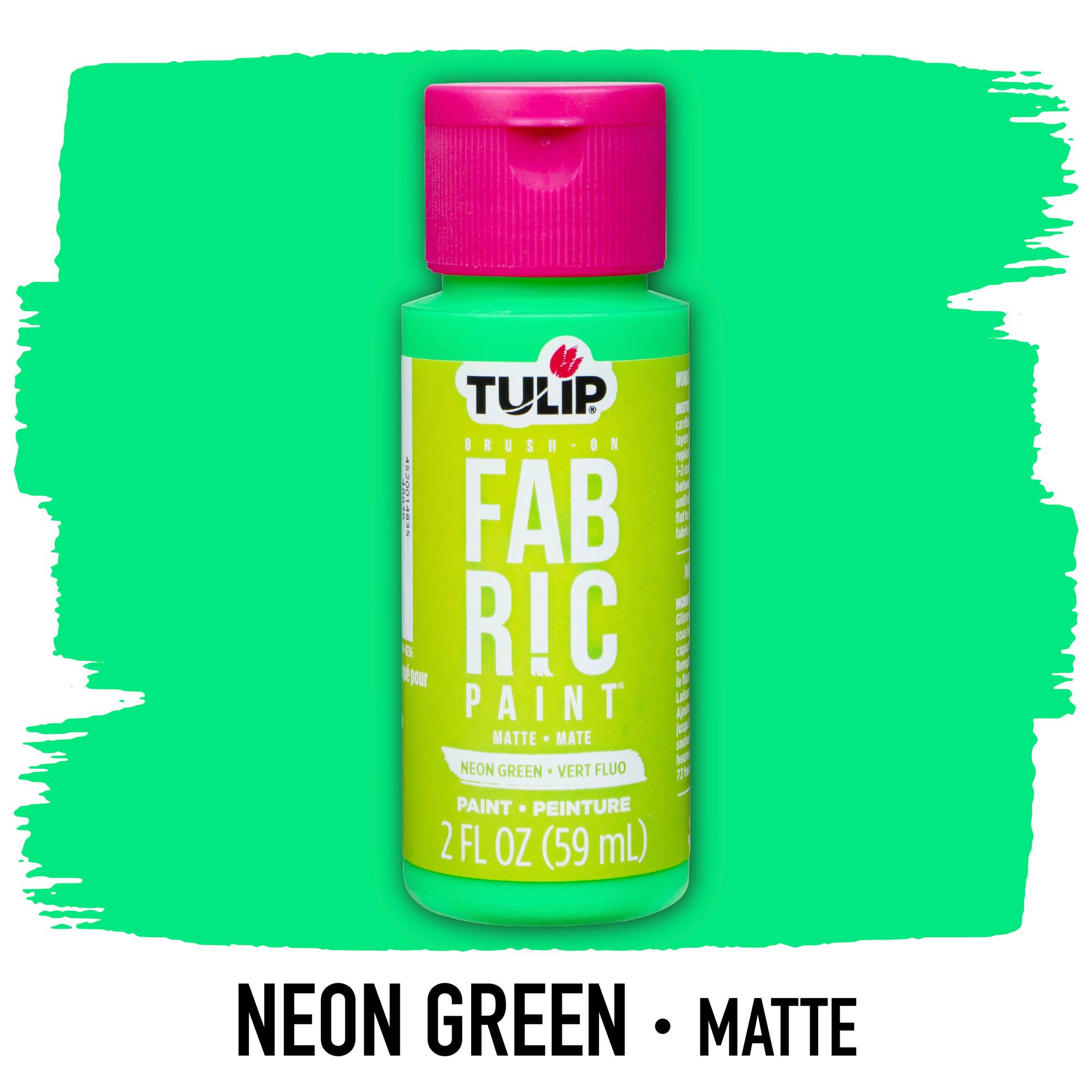 12 Pack: Tulip® Matte Neon Brush-On Fabric Paint
